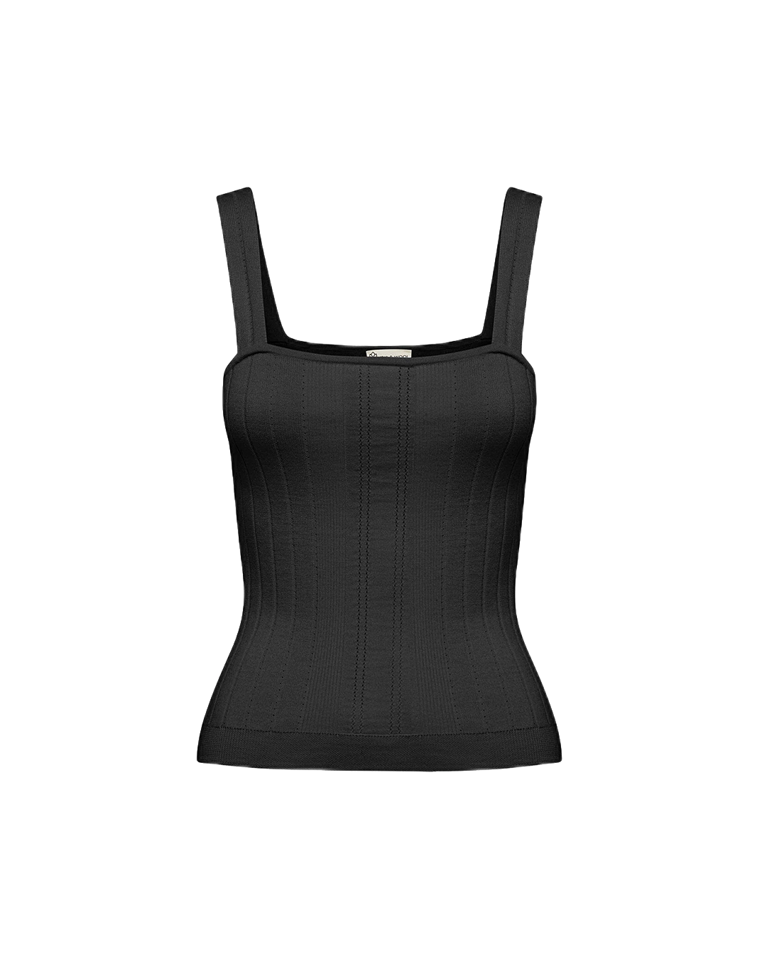Isla Ribbed CamI - Black