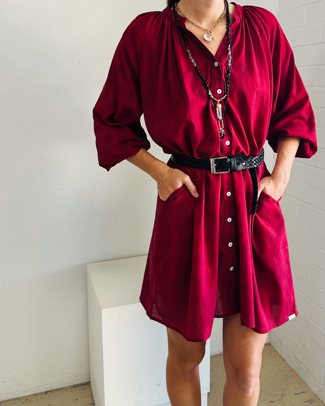 Ruby Check Jane Dress