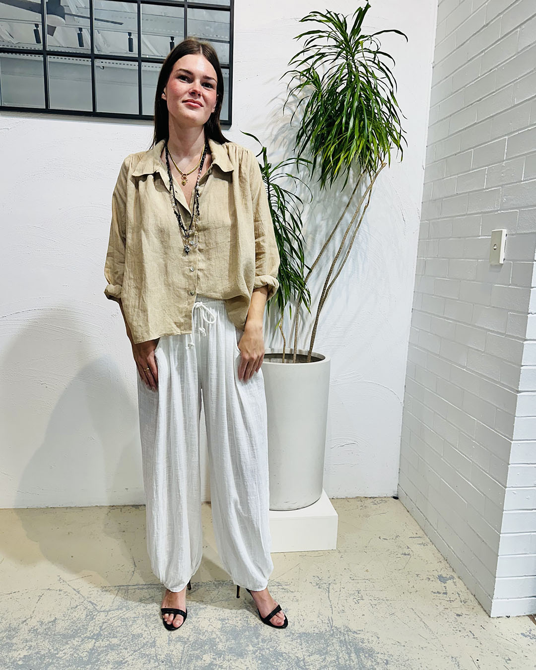 Millie Blouse -  Latte