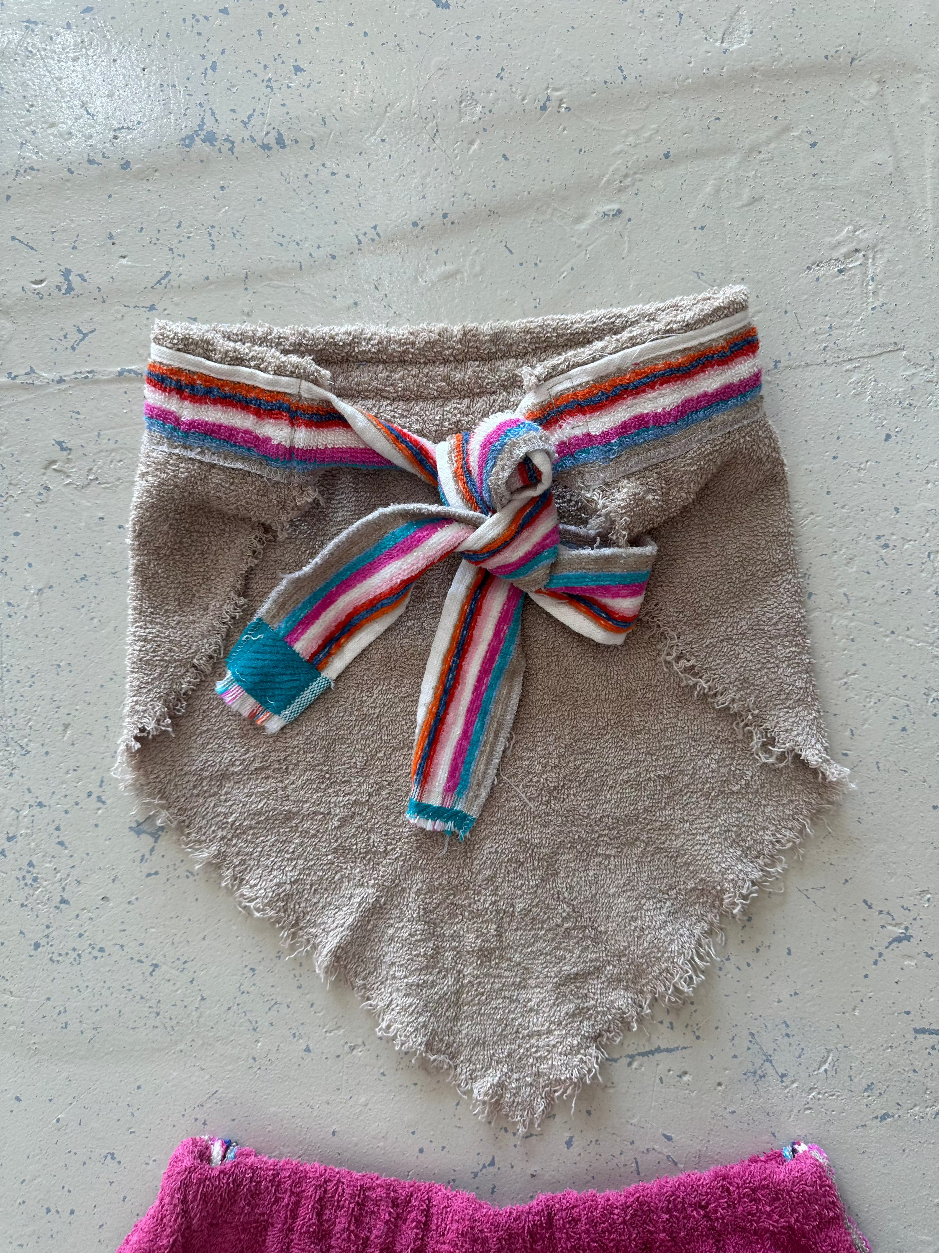 Summer Vintage Asymmetric Top / Yoga towel