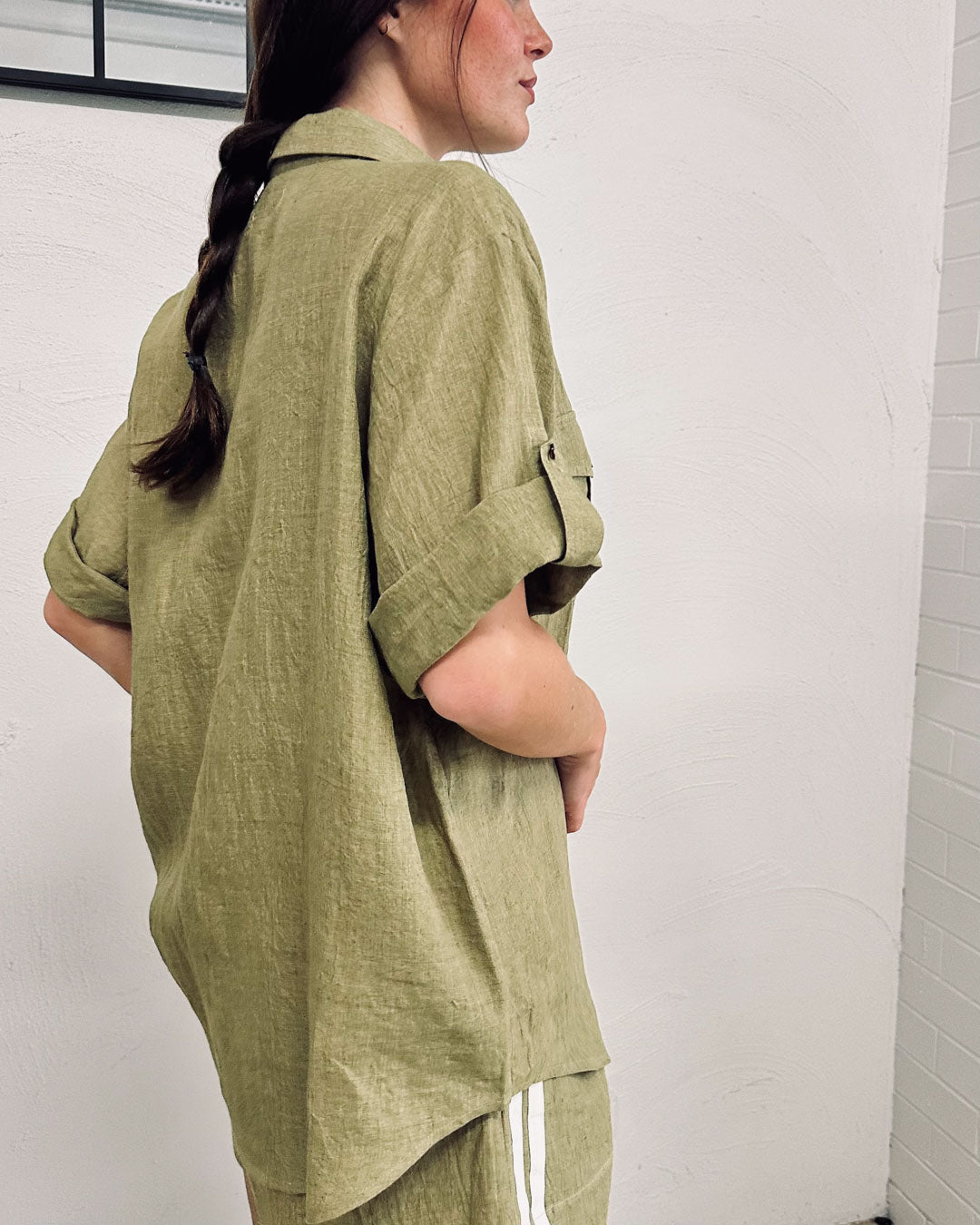 Goddess Utility Shirt - Pistachio