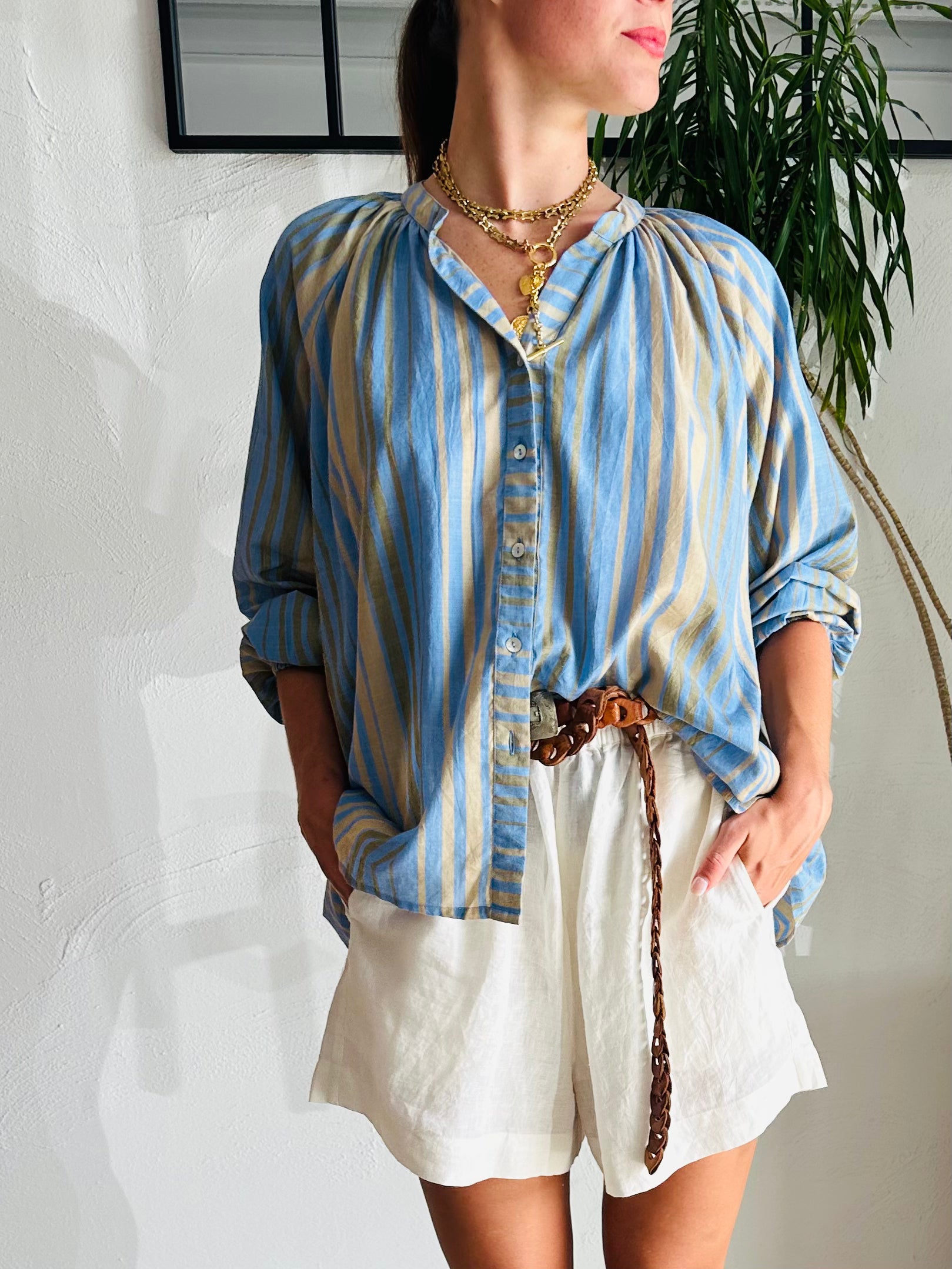 Jane Blouse - Venus Stripe