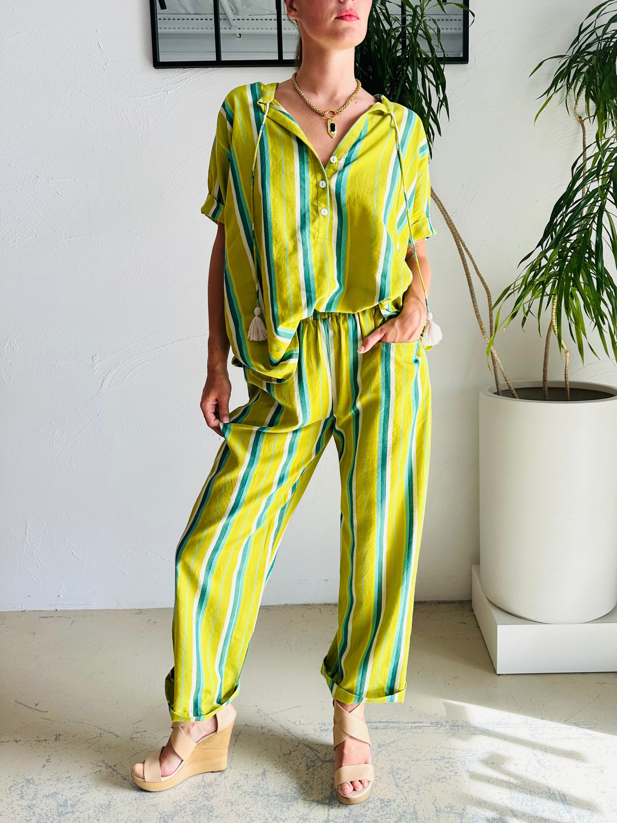 Jupiter Stripe Holiday Blouse