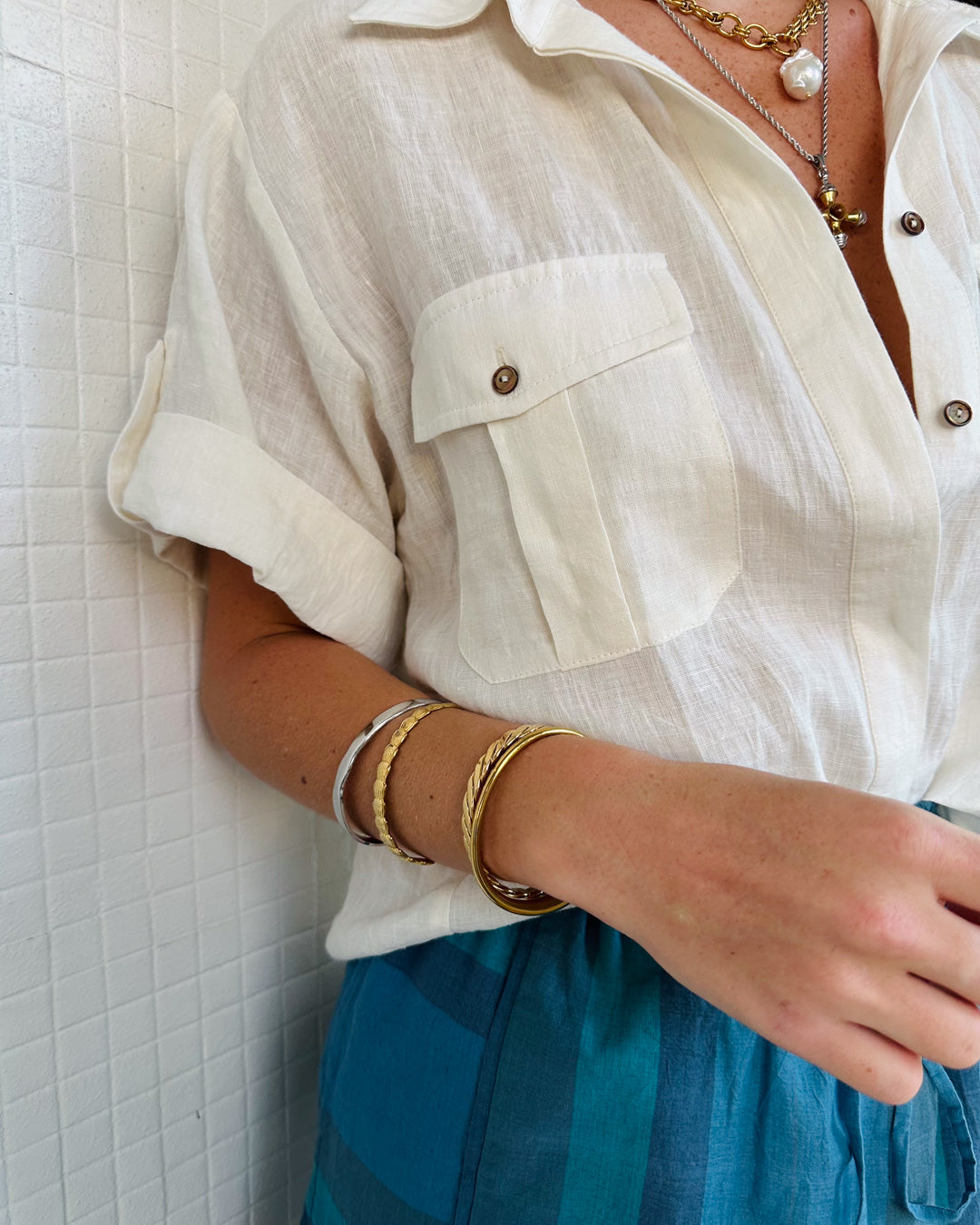 Shell Stack Bracelet