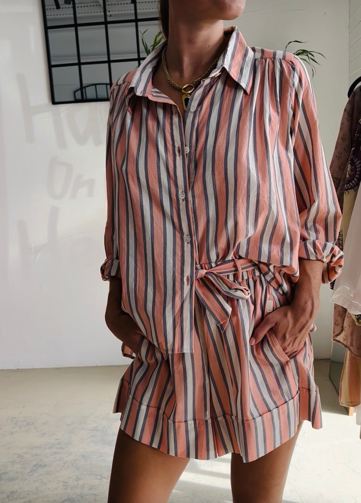 Luna Stripe Birdie Short