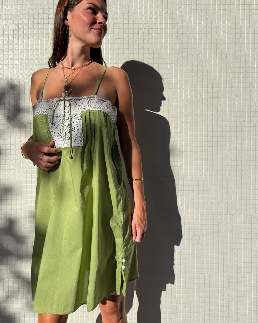 Bella Slip Dress - Mint