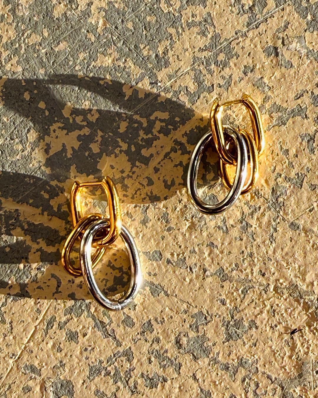 Aura Drop Huggie Earrings