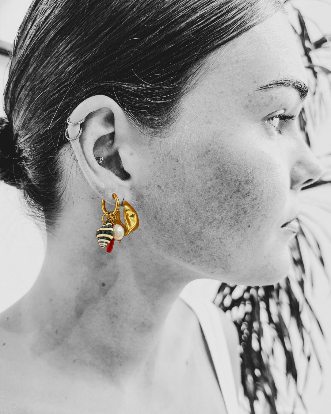 Laguna Drop Huggie Earrings