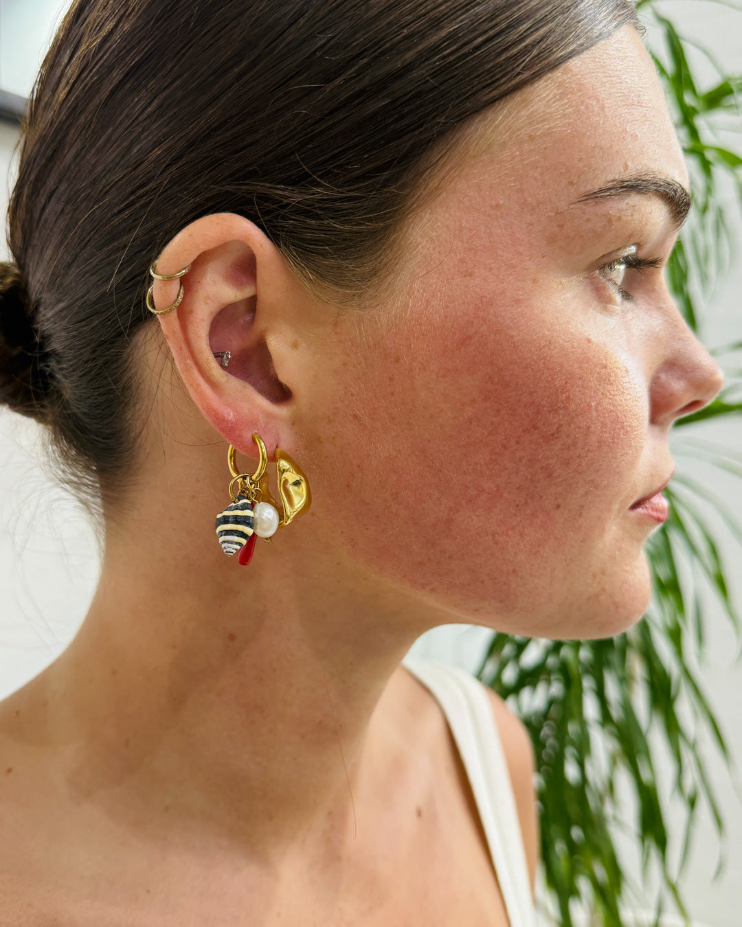 Sol Hoop Earrings Gold