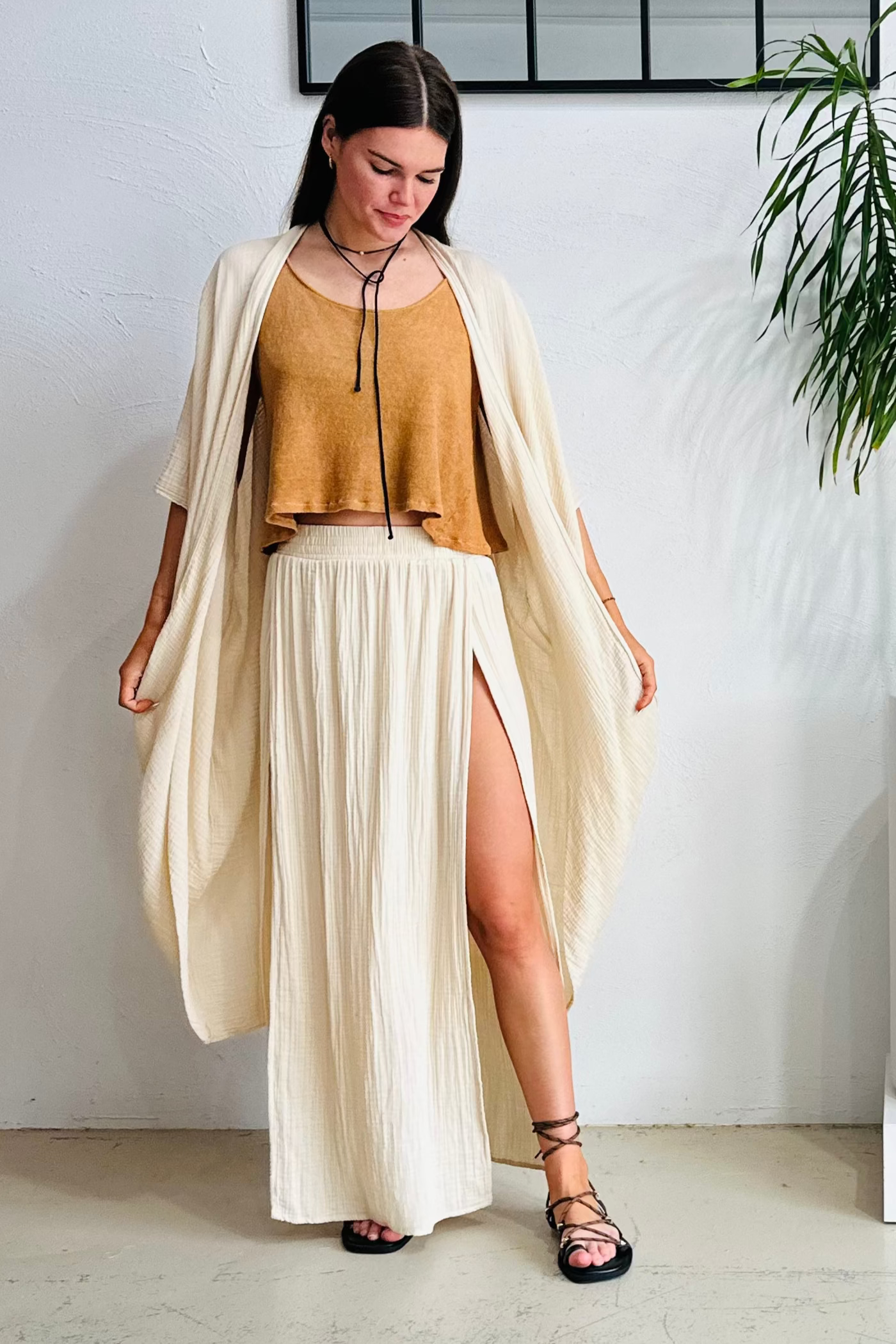 Cream Nia Skirt