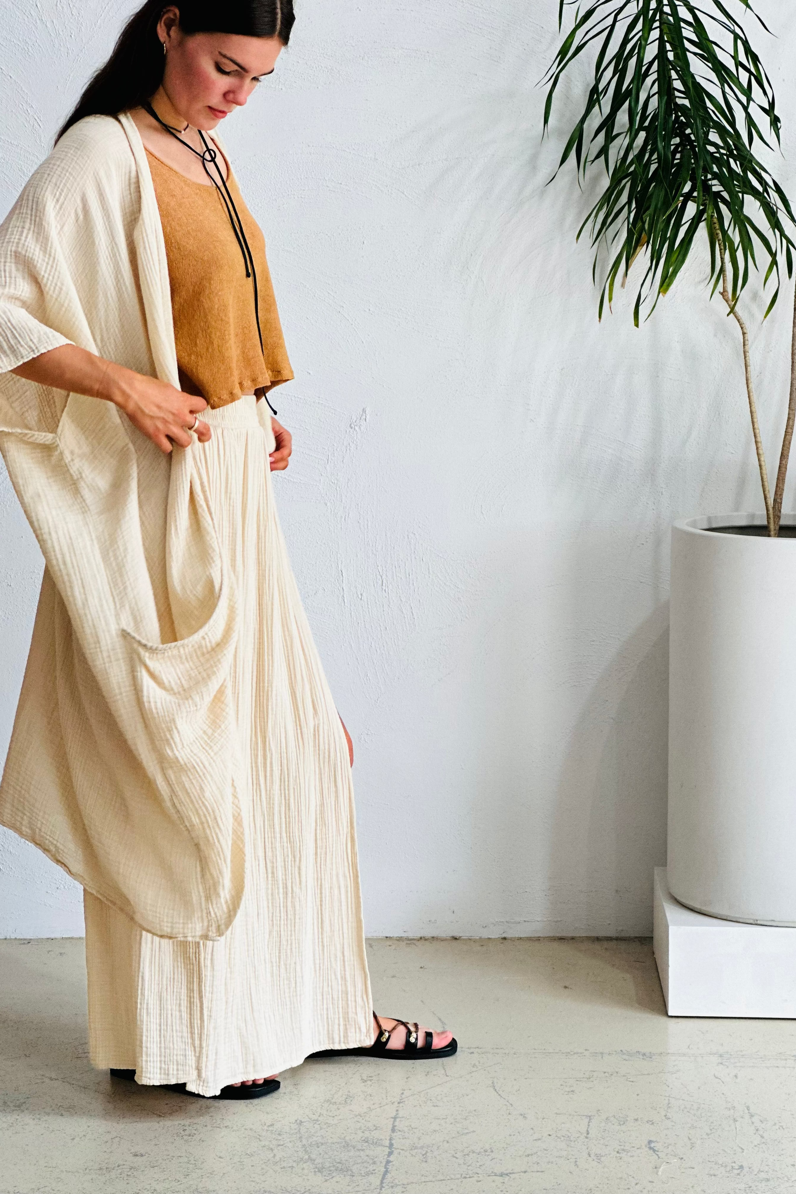 Cream Nia Skirt
