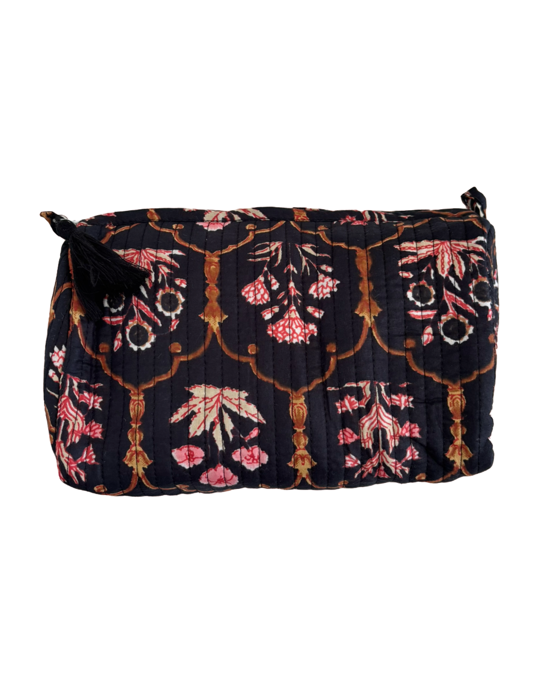 Indie Cosmetic Bag [Mystric Floral Black] Large