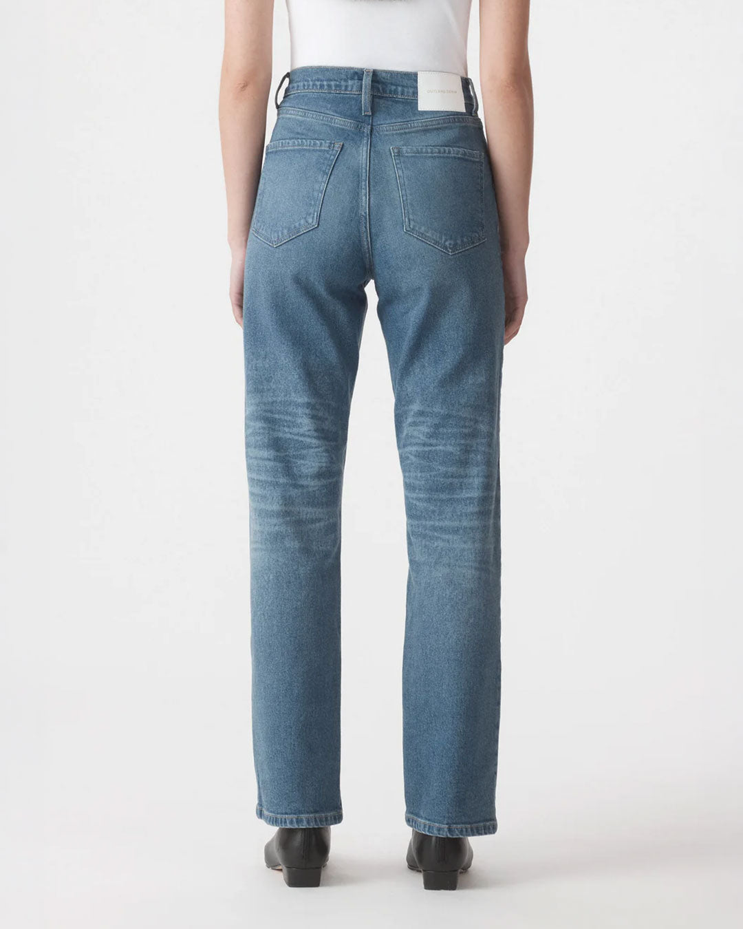 Zoe High Rise Straight - Laguna Mid Blue