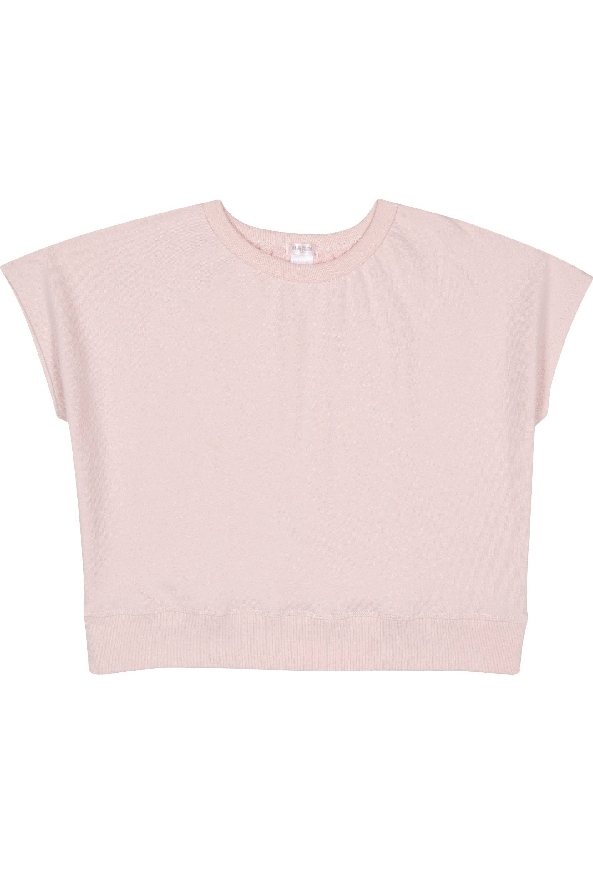 Vintage Organic Terry Bateau Top - Pink - Made in L.A.