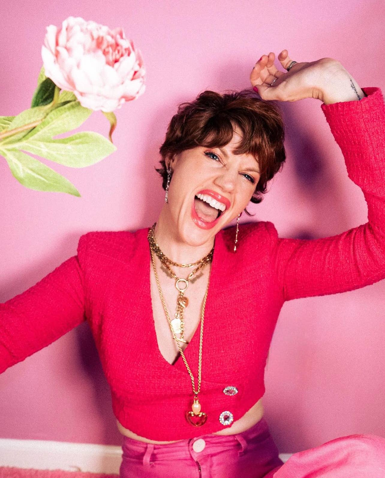 Gold Charm Lariat And Long Necklace: Lariat Necklace