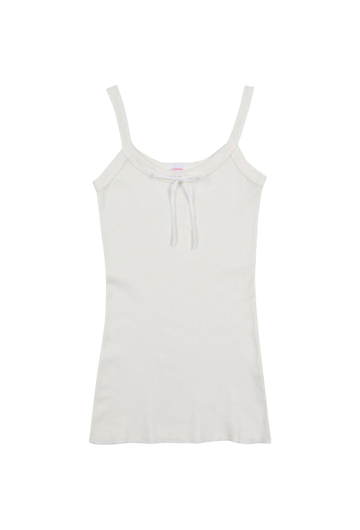 The 1930's French Vintage Bow Organic Camisole - Made in L.A: Natural / L