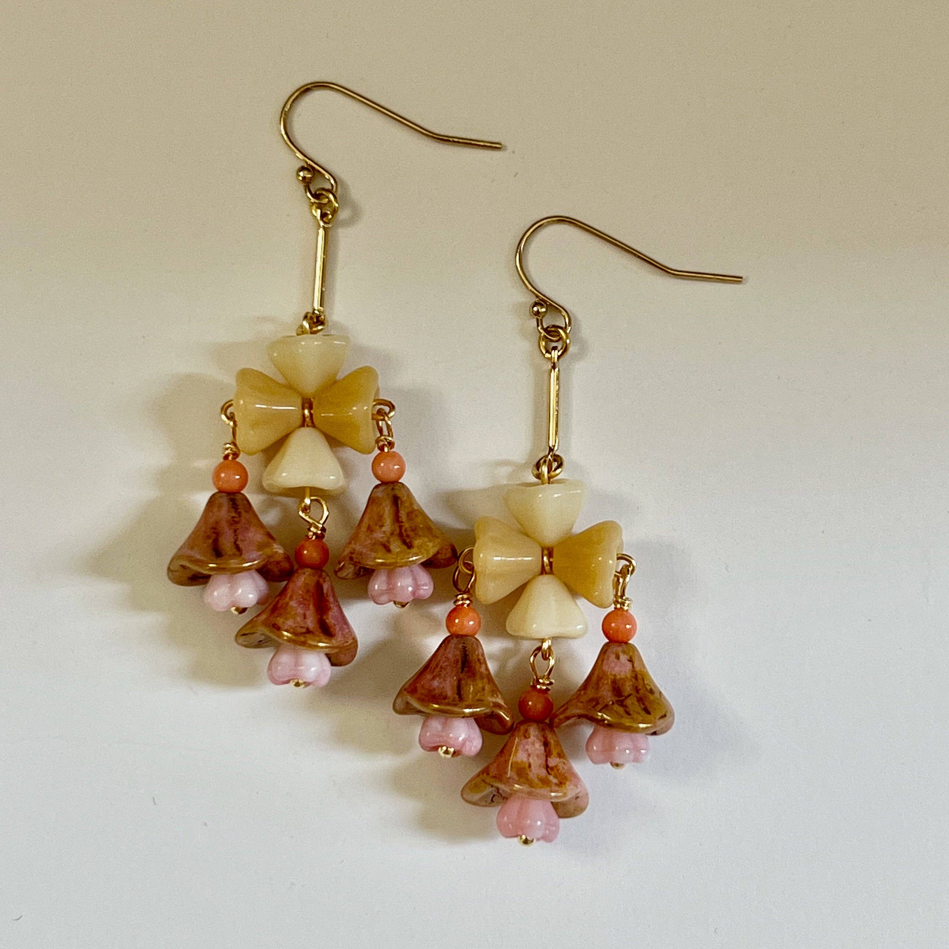 Cream Freesia Earrings