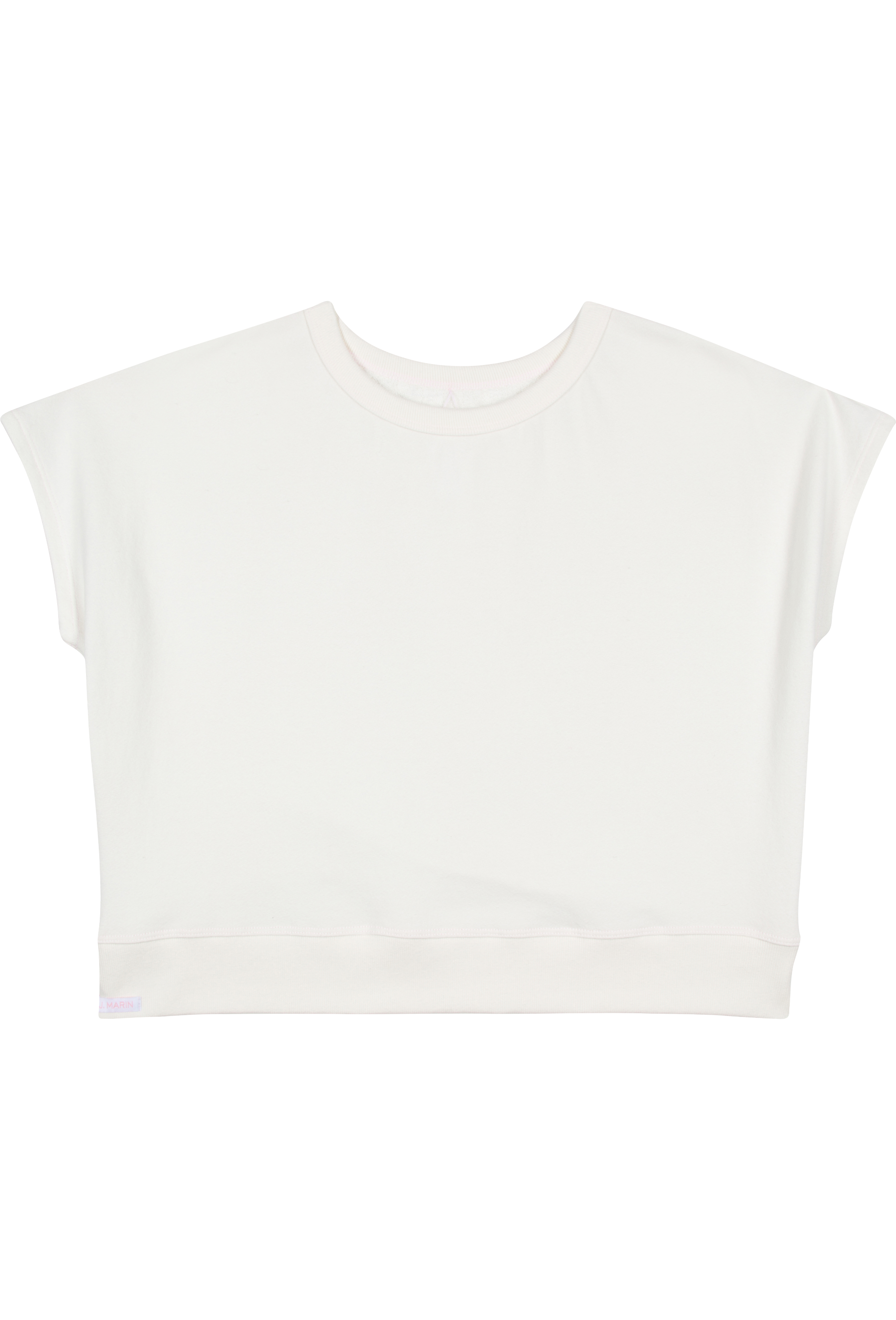 Vintage Organic Terry Bateau Top - Nat/Pink